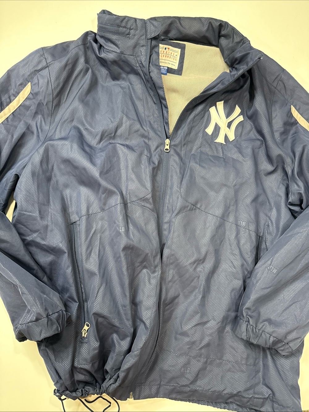 New York Yankees Men's Full Zip Windbreaker Jacket mesh lining XXL A040826